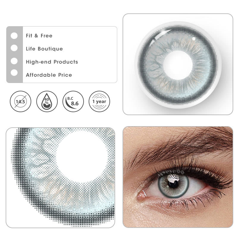MYEYEBB Viva Blue Prescription Colored Contact Lenses - image 5