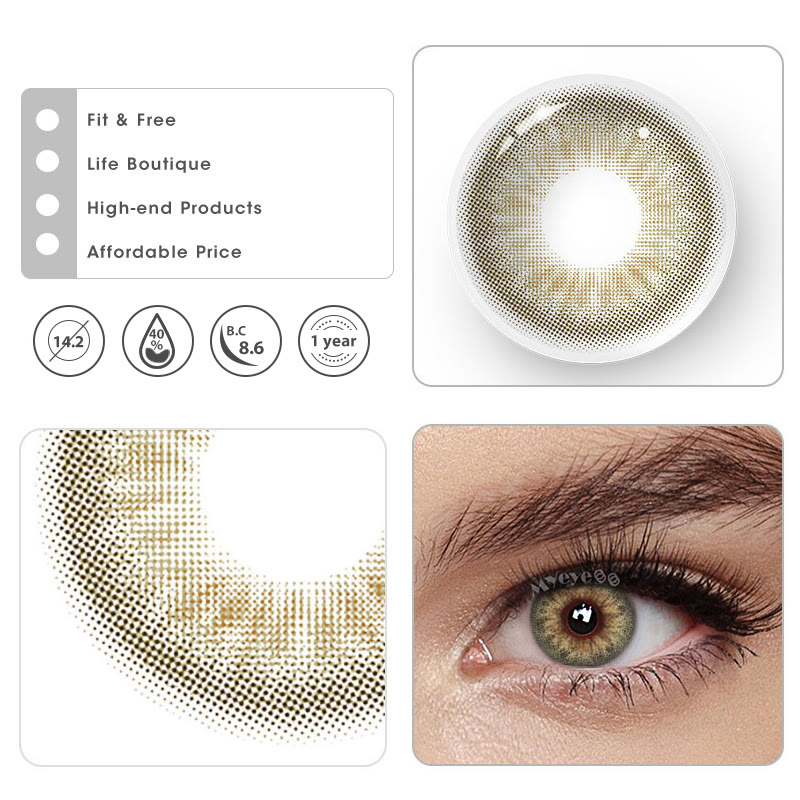 MYEYEBB DNA II Brown Prescription Colored Contact Lenses - image 9
