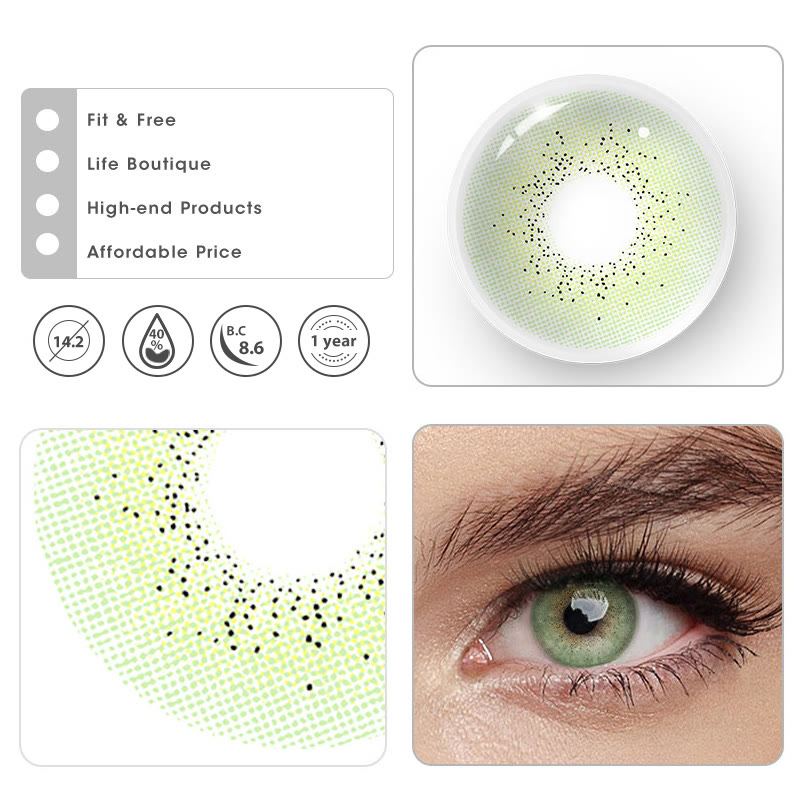 MYEYEBB Ocean Green Prescription Colored Contact Lenses - image 8