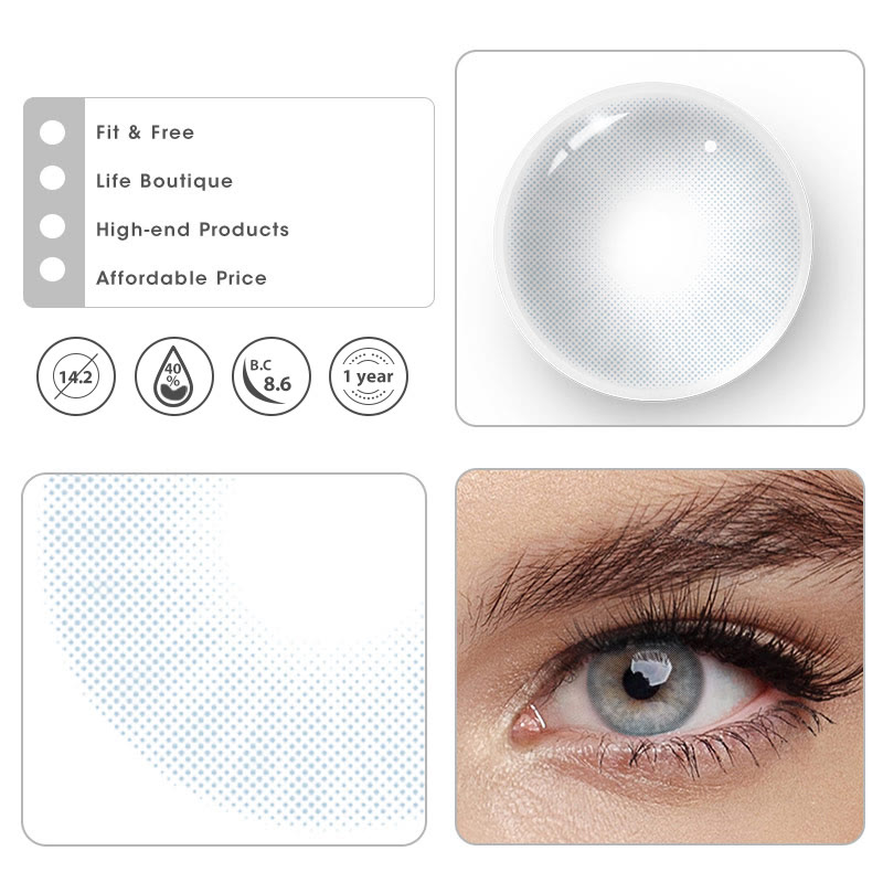 MYEYEBB Hid II Grafite Prescription Colored Contact Lenses - image 8