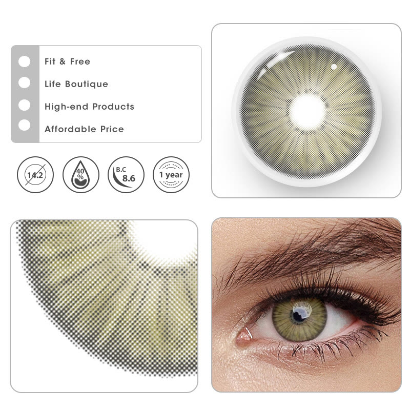 MYEYEBB New York II Appeal Grey Brown Prescription Colored Contact Lenses - image 10