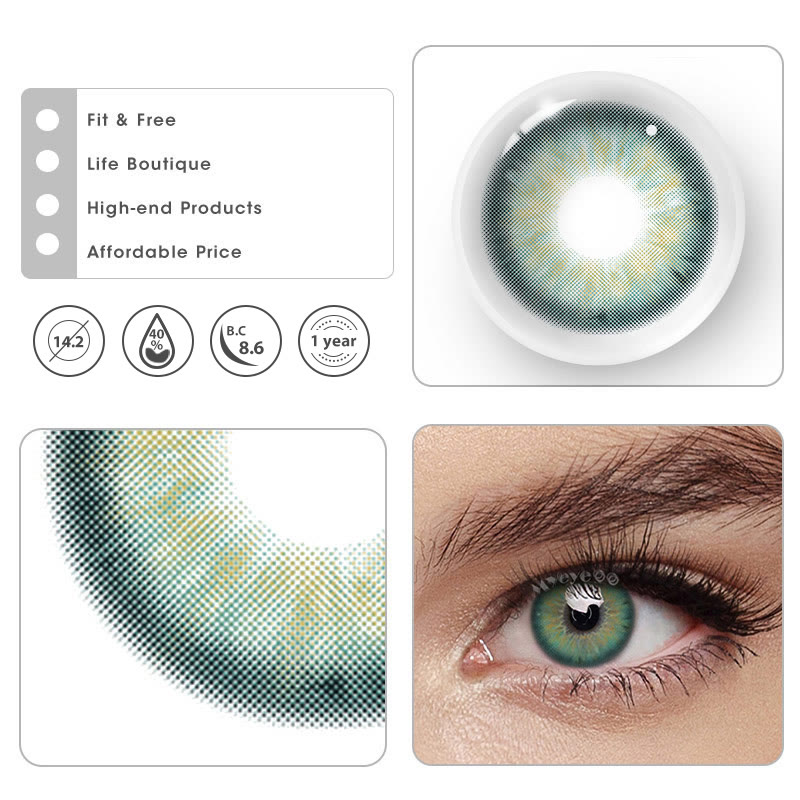 MYEYEBB Aegean Sea II Green Prescription Colored Contact Lenses - image 11