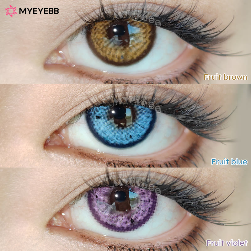 MYEYEBB Fruit Brown Colored Contact Lenses-MYEYEBB