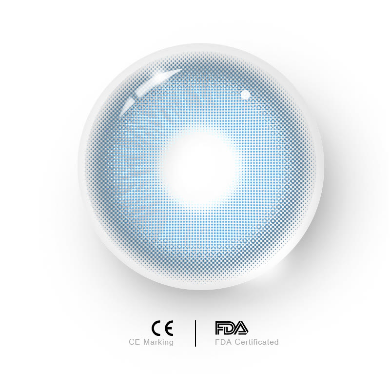 MYEYEBB Rare Iris Blue Prescription Colored Contact Lenses - image 6