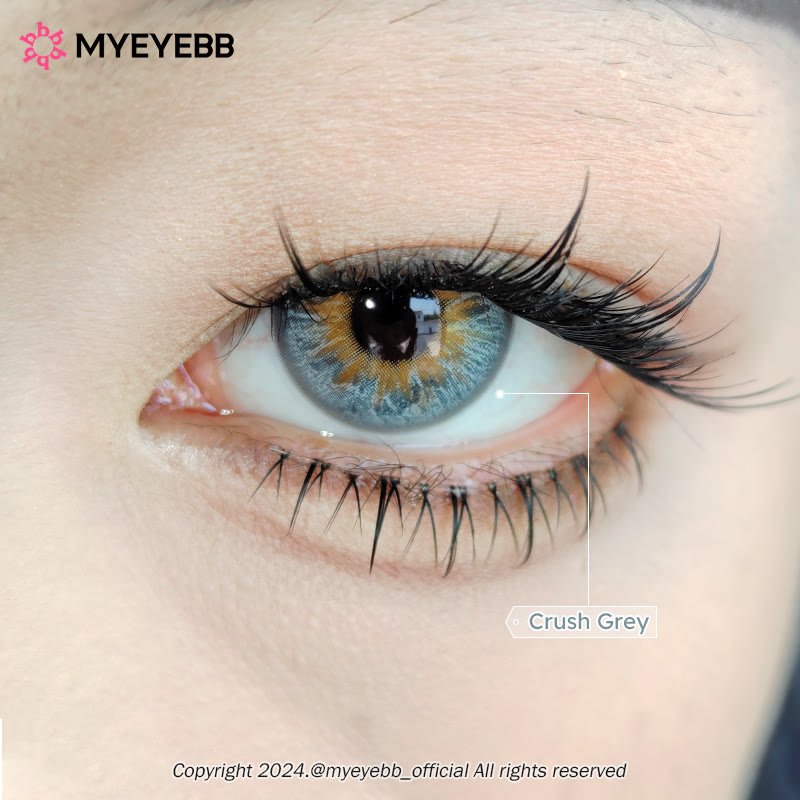 MYEYEBB Crush Grey Prescription Colored Contact Lenses - image 4