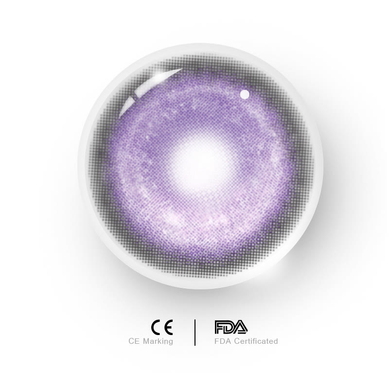 MYEYEBB Cyber Violet Prescription Cosplay Colored Contact Lenses丨