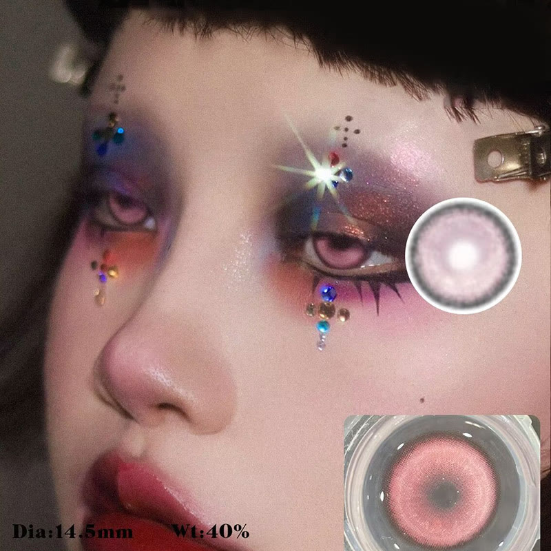 MYEYEBB Cyber Pink Prescription Cosplay Colored Contact Lenses - image 10