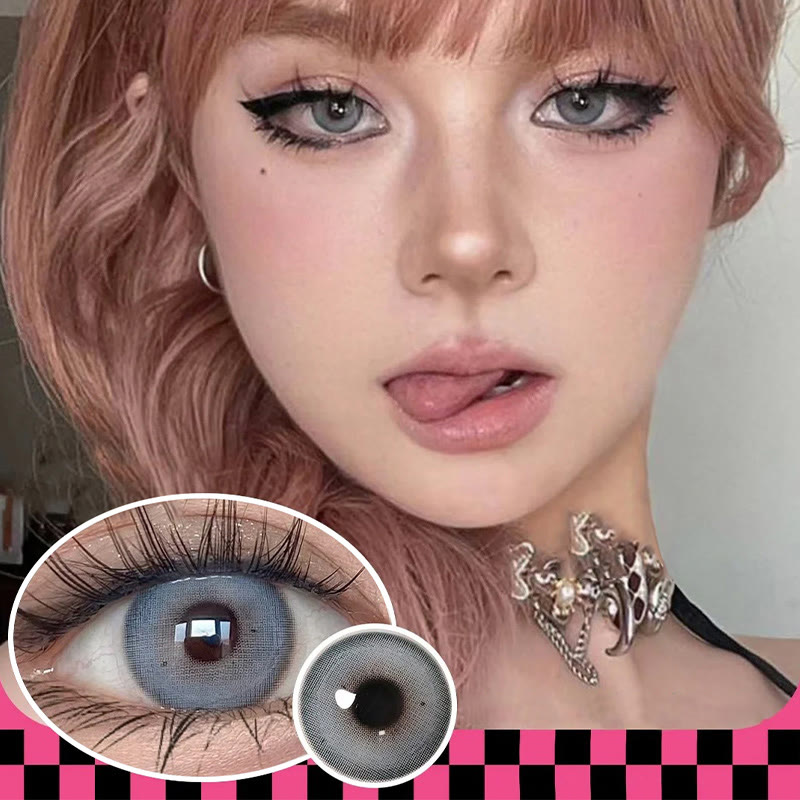 MYEYEBB Bubble Grey Prescription Colored Contact Lenses - image 7