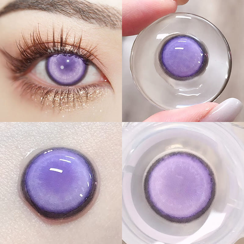 MYEYEBB Cyber Mesh Violet Prescription Cosplay Colored Contact Lenses | 6 Months-MYEYEBB