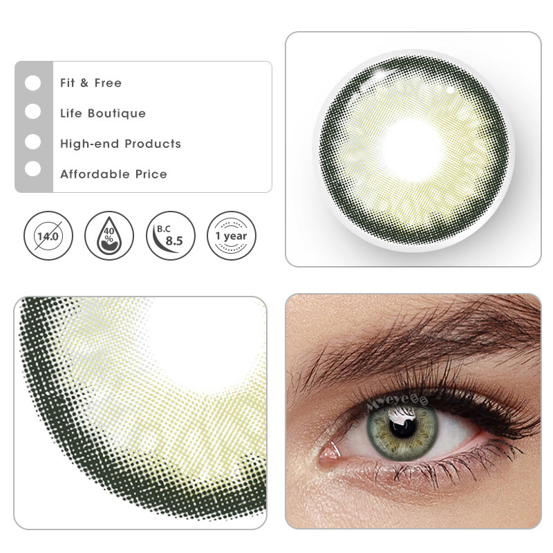 MYEYEBB Tyrande Green Prescription Colored Contact Lenses - image 10