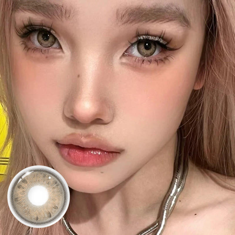 MYEYEBB Wildcat Iris Brown Colored Contact Lenses-MYEYEBB
