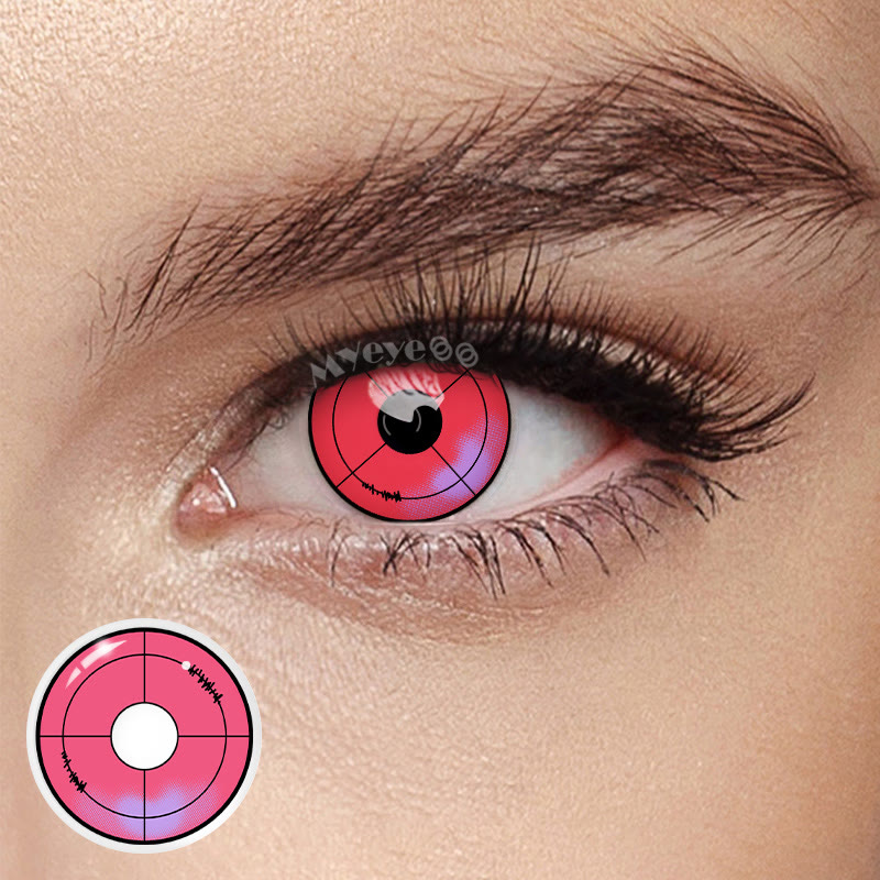 MYEYEBB Red Violet Cosplay Colored Contact Lenses-MYEYEBB