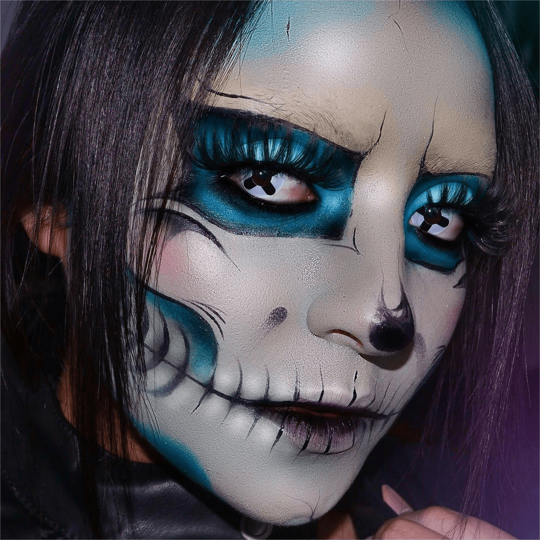 MYEYEBB Black Cross Cosplay Colored Contact Lenses-MYEYEBB