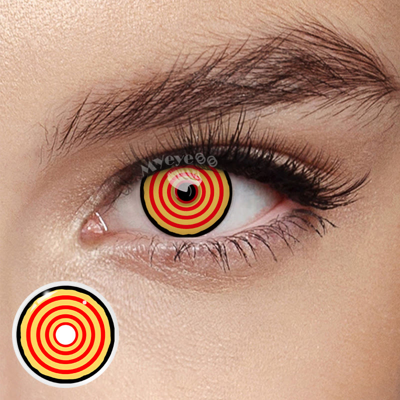 MYEYEBB Chainsaw Man Yellow Rings Cosplay Colored Contact Lenses -MYEYEBB
