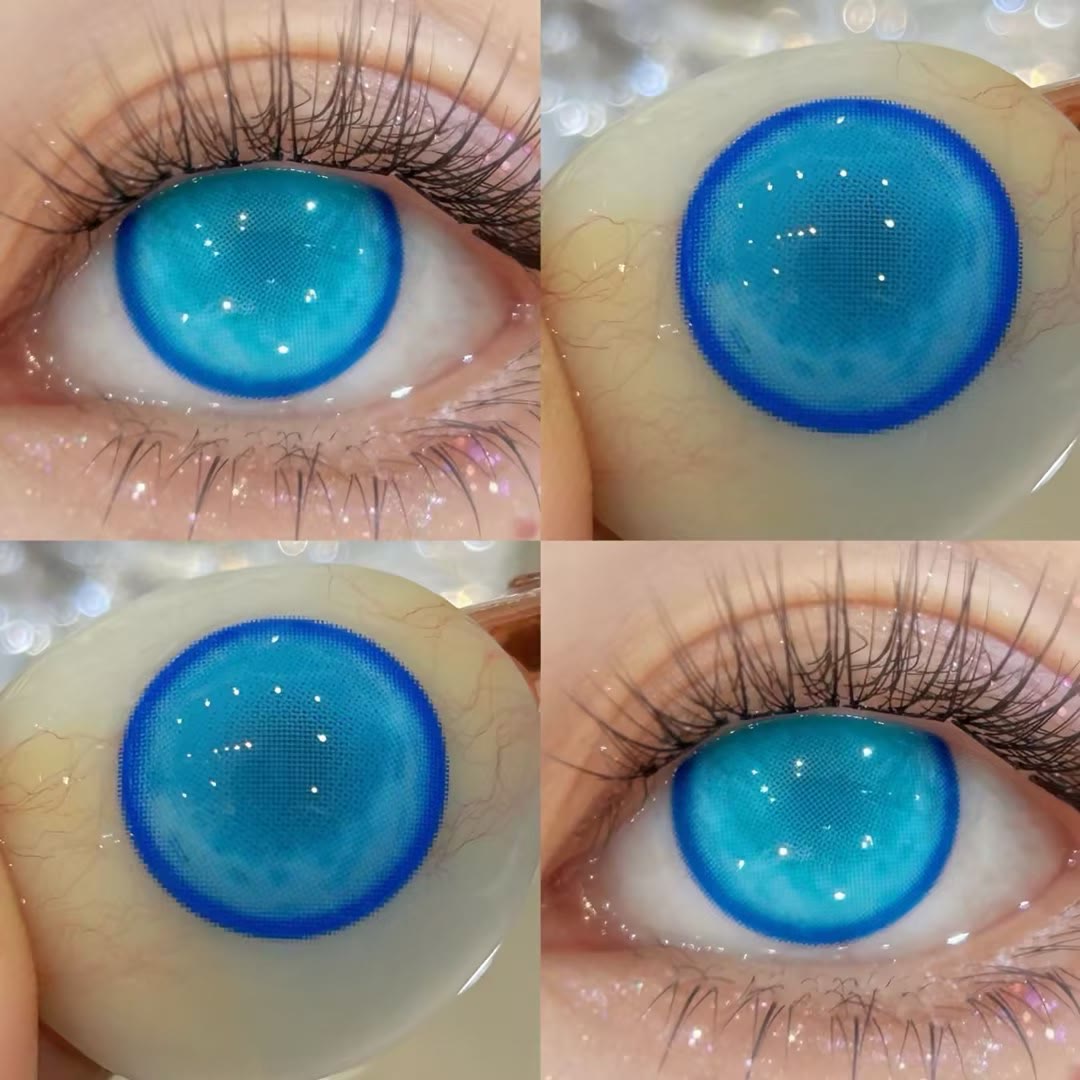 MYEYEBB Magic Portal Blue Prescription Cosplay Colored Contact Lenses  - image 2