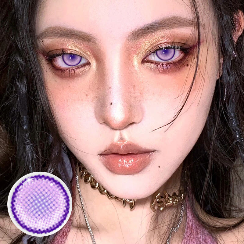 MYEYEBB Kochou Shinobu Violet Prescription Cosplay Colored Contact Lenses -MYEYEBB