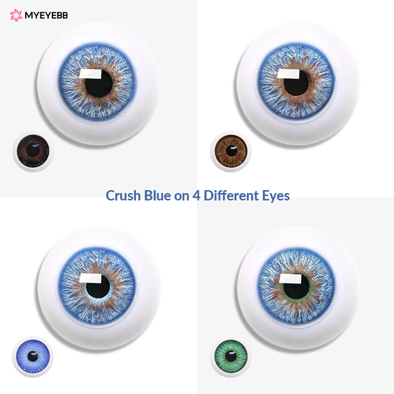 MYEYEBB Crush Blue Men Colored Contact Lenses-MYEYEBB