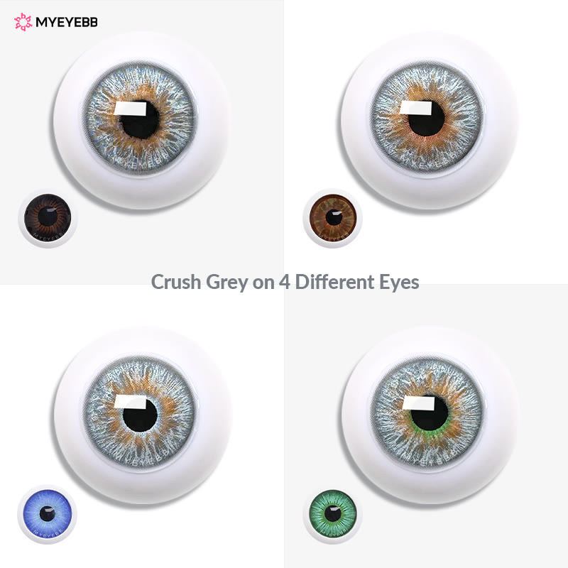 MYEYEBB Crush Grey Prescription Colored Contact Lenses丨Monthly - image 13