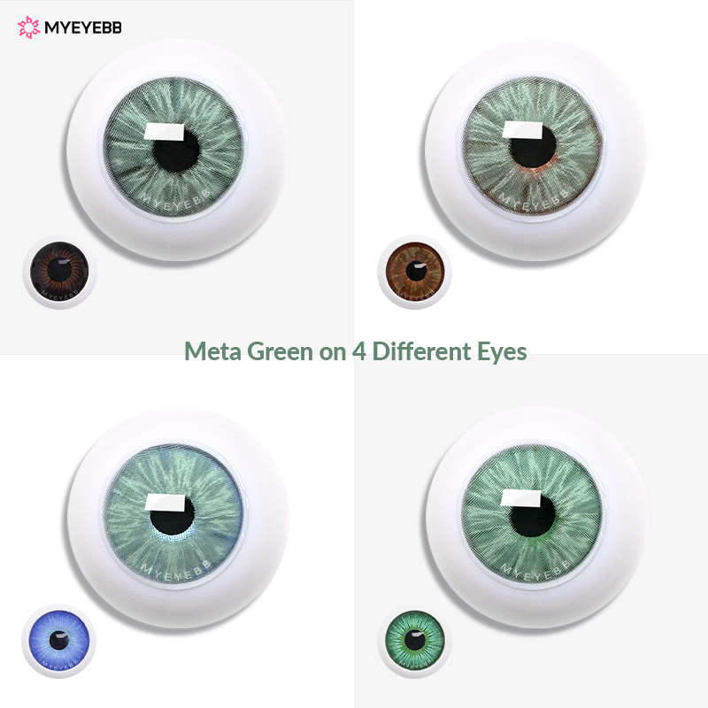 MYEYEBB Meta Green Prescription Colored Contact Lenses - image 9