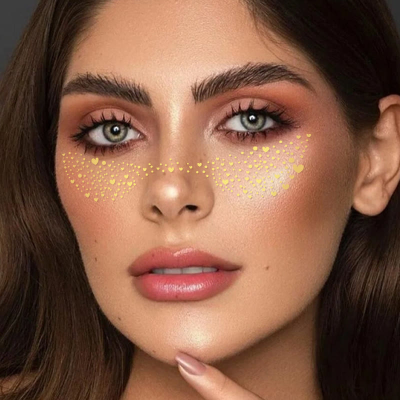 MYEYEBB Gold Glitter Freckles Makeup Patches-MYEYEBB