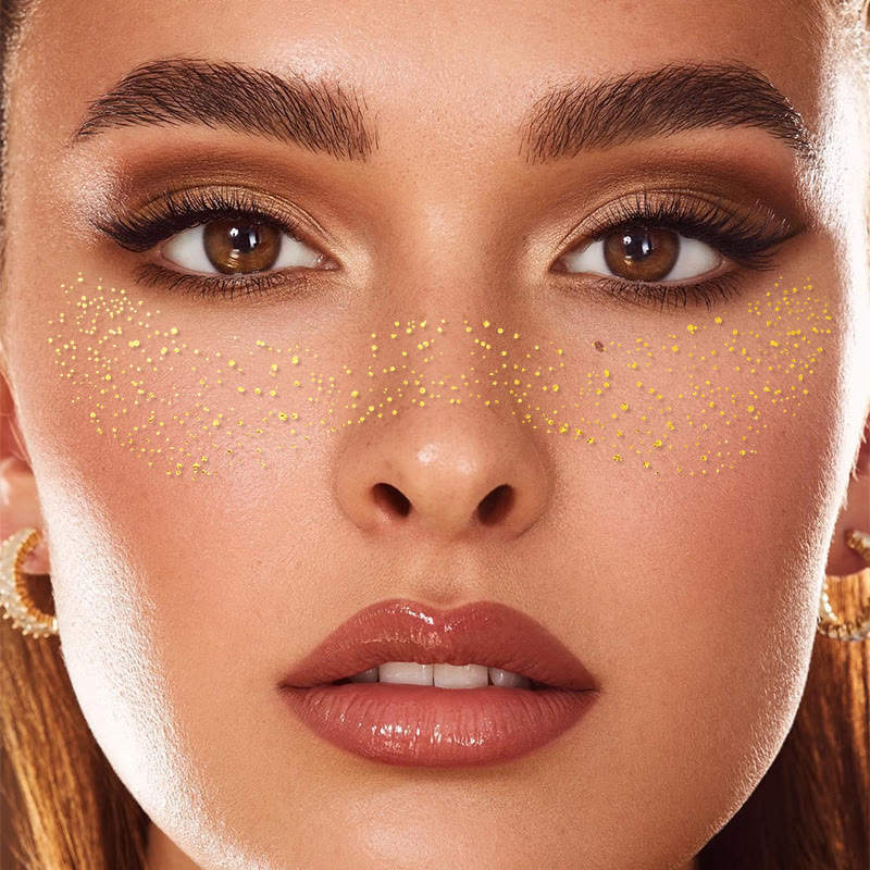 MYEYEBB Gold Glitter Freckles Makeup Patches-MYEYEBB