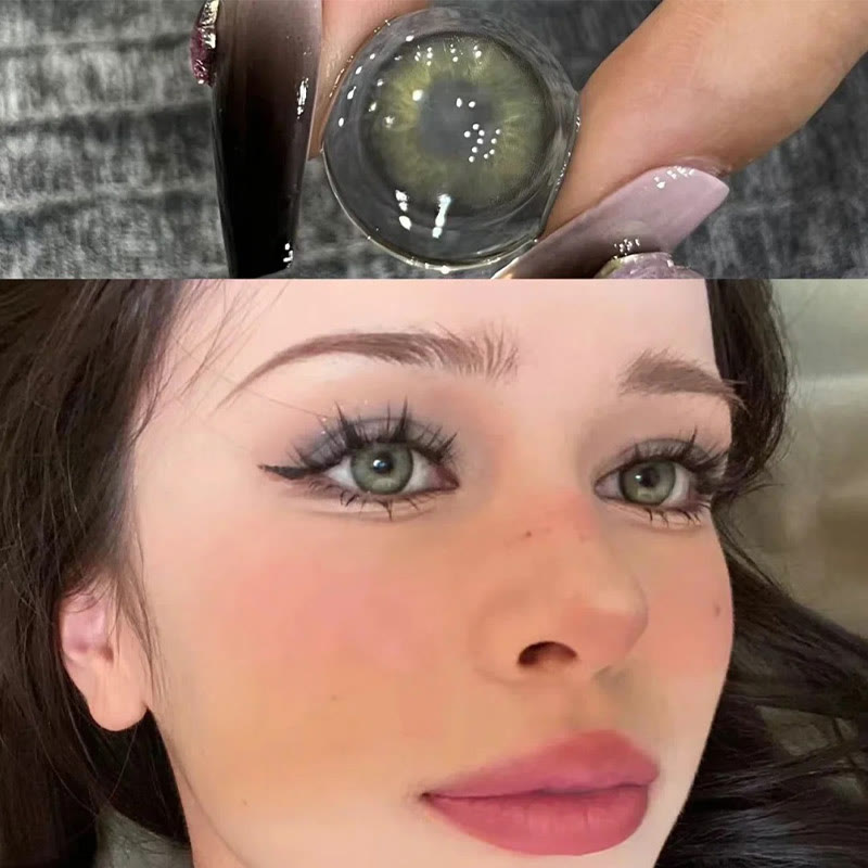 MYEYEBB Medusa Green Colored Contact Lenses-MYEYEBB