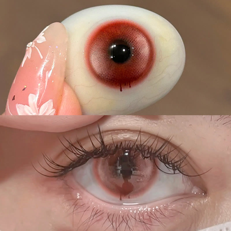 MYEYEBB Bloodtear Ruby Rift Cosplay Colored Contact Lenses - image 6