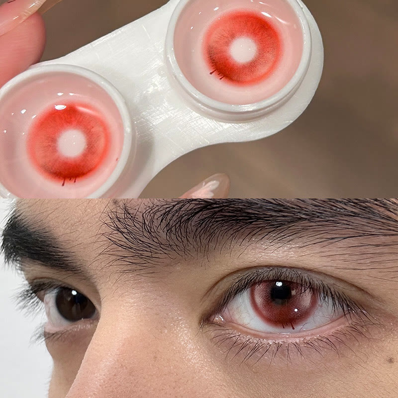 MYEYEBB Bloodtear Ruby Rift Cosplay Colored Contact Lenses - image 5