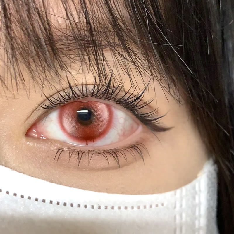 MYEYEBB Bloodtear Ruby Rift Cosplay Colored Contact Lenses - image 4