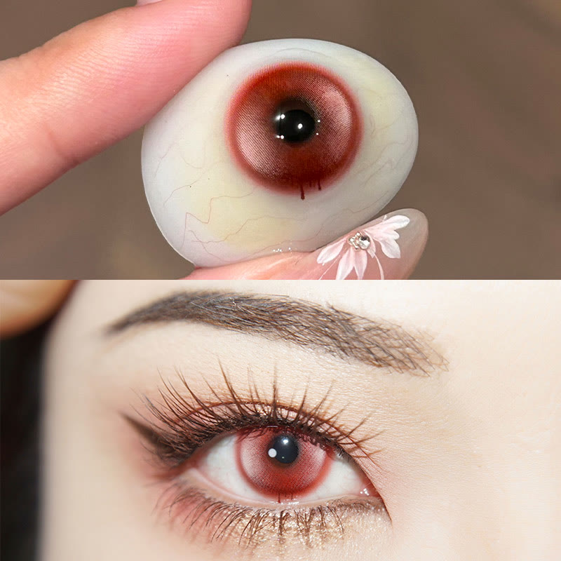 MYEYEBB Bloodtear Ruby Rift Cosplay Colored Contact Lenses - image 7