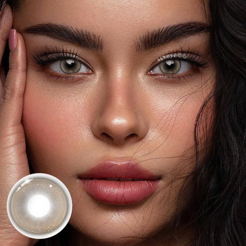 MYEYEBB Butterfly Brown Prescription Colored Contact Lenses-MYEYEBB