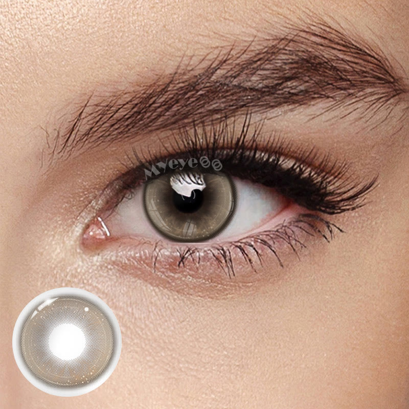 MYEYEBB Butterfly Brown Prescription Colored Contact Lenses-MYEYEBB