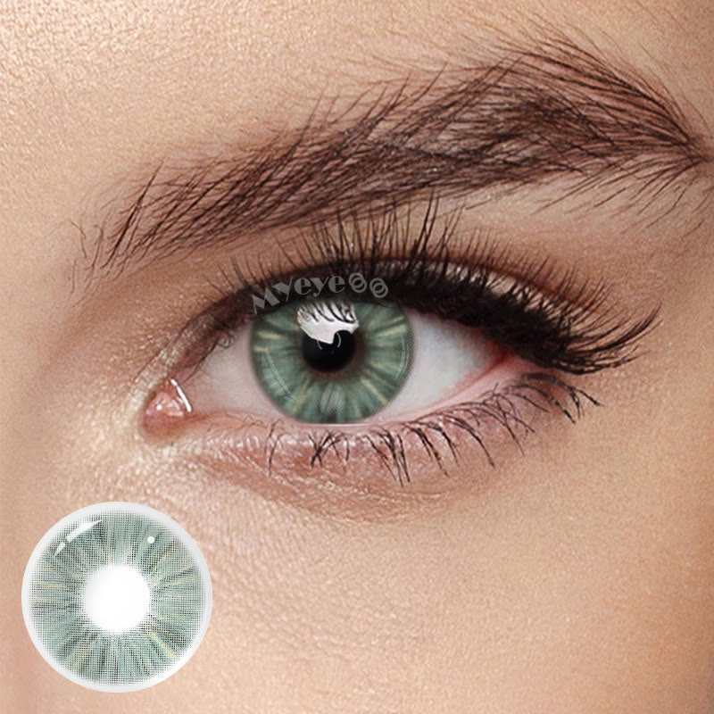 MYEYEBB Angeles Green Colored Contact Lenses