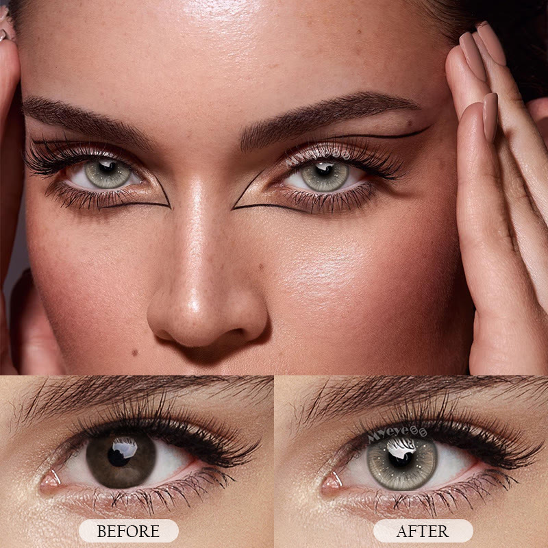 MYEYEBB Glint Grey Prescription Colored Contact Lenses - image 3