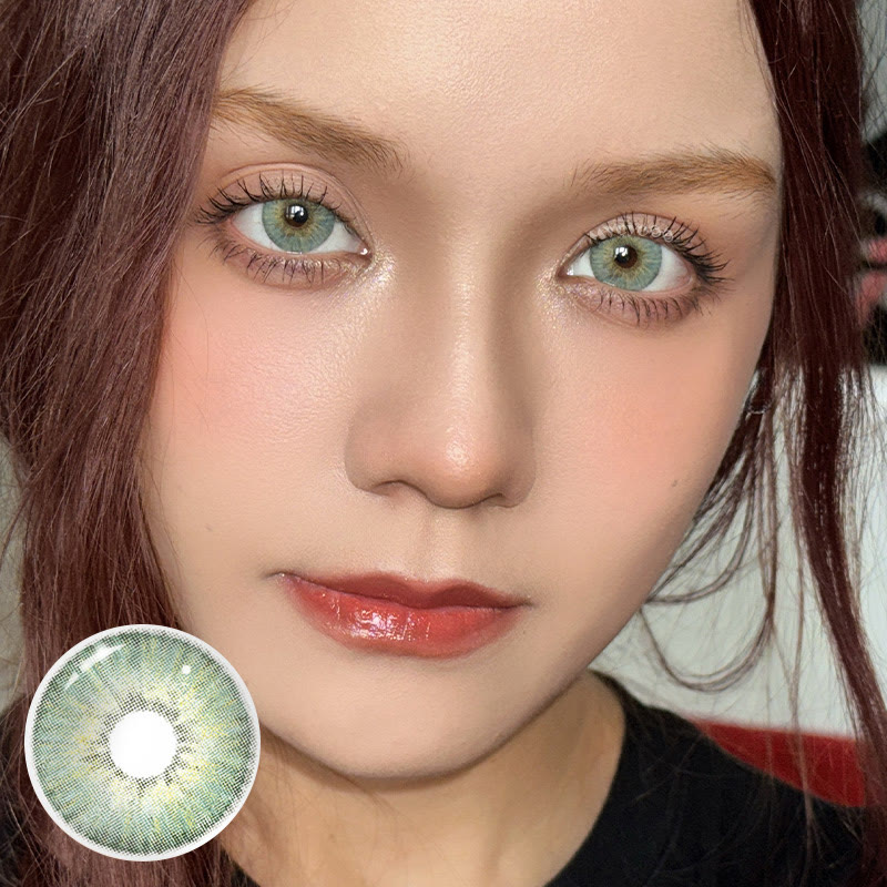 MYEYEBB Angeles PRO Green Colored Contact Lenses-MYEYEBB