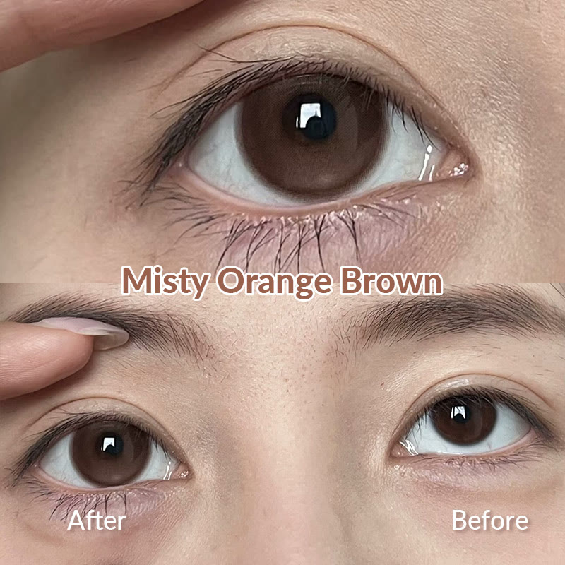 MYEYEBB Misty Orange Brown Prescrition Colored Contact Lenses | 6 Months - image 6