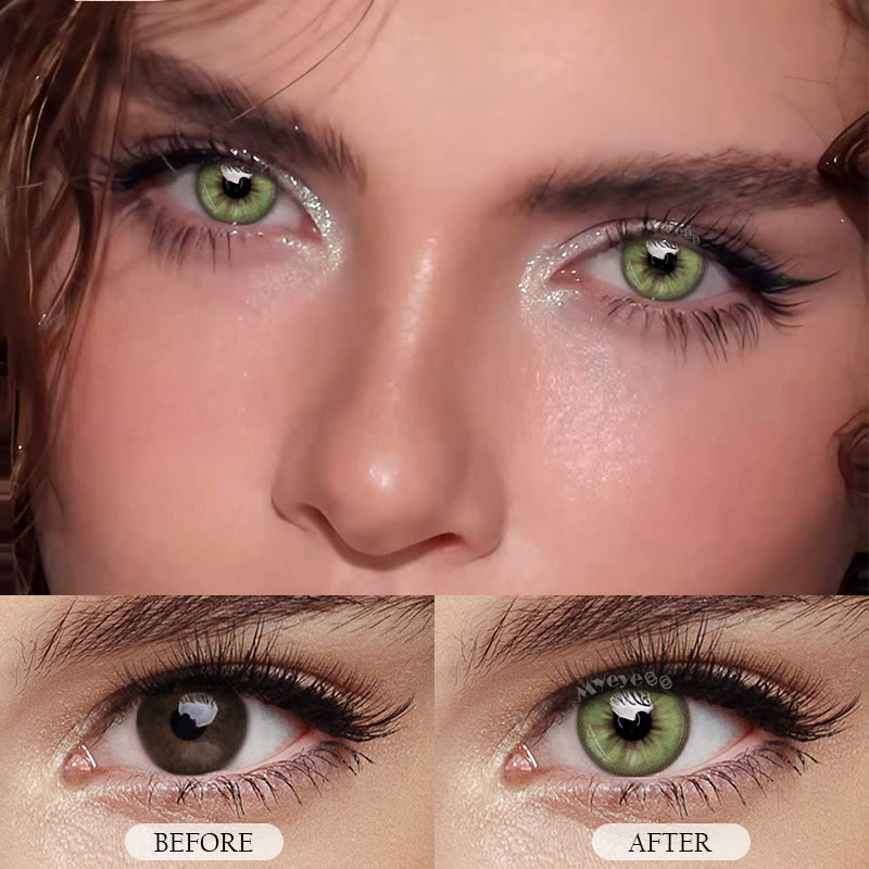 MYEYEBB Starlens Green Prescription Colored Contact Lenses - image 3