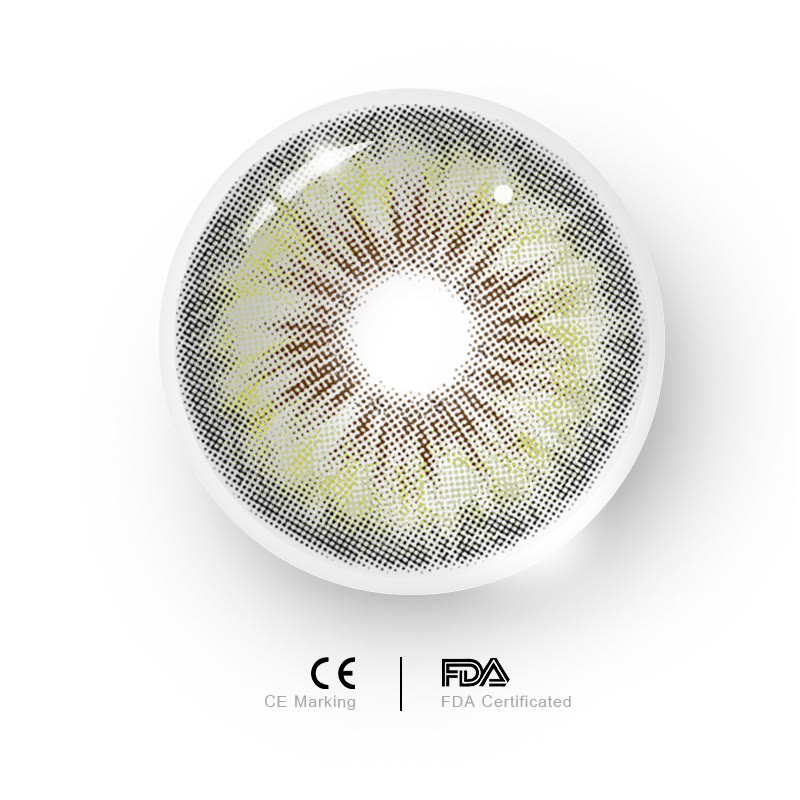 MYEYEBB Halo Iris Green Prescription Colored Contact Lenses丨Monthly - image 11