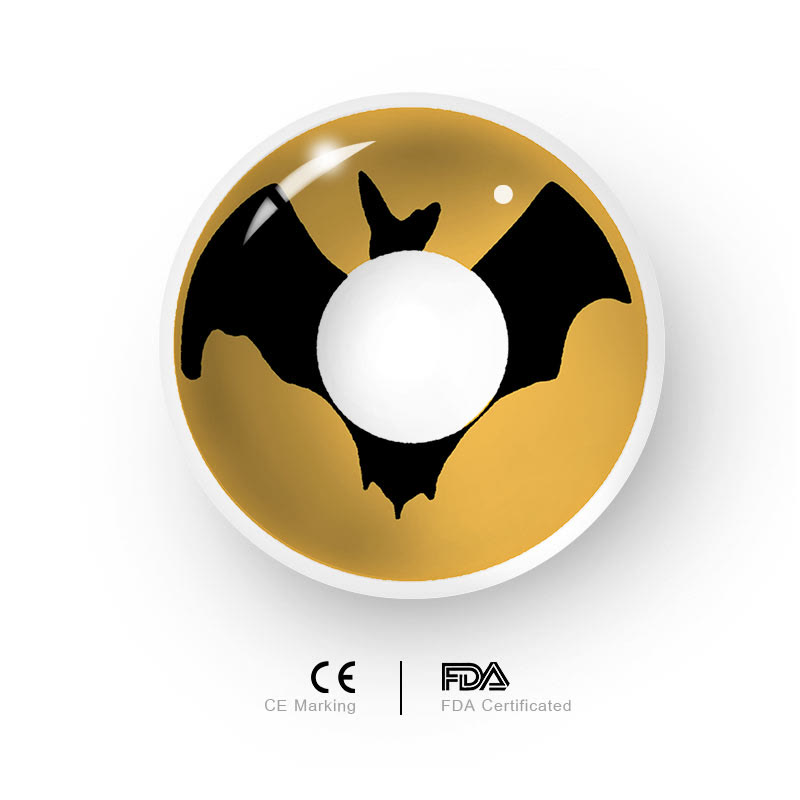 MYEYEBB Bat Yellow Cosplay Colored Contact Lenses - image 5