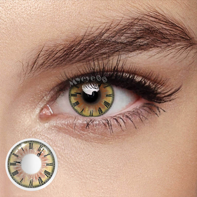 MYEYEBB Tokisaki Kurumi Yellow Cosplay Colored Contact Lenses - image 1