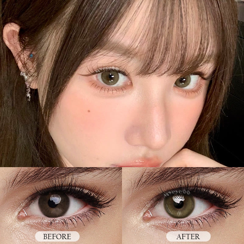 MYEYEBB Dusty Olive Prescription Colored Contact Lenses丨Monthly - image 11