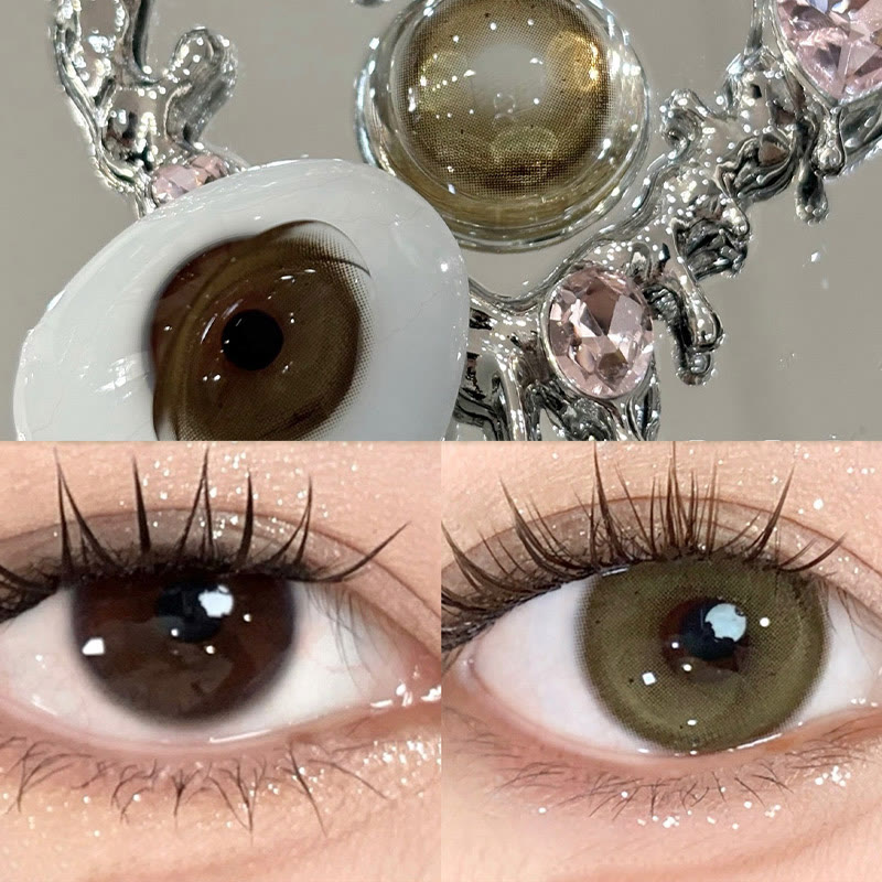 MYEYEBB Dusty Olive Prescription Colored Contact Lenses | 6 Months - image 2