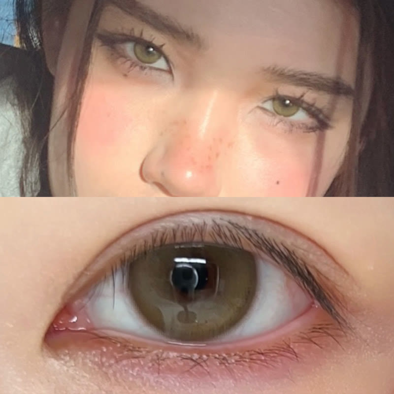 MYEYEBB Dusty Olive Prescription Colored Contact Lenses丨Monthly - image 9