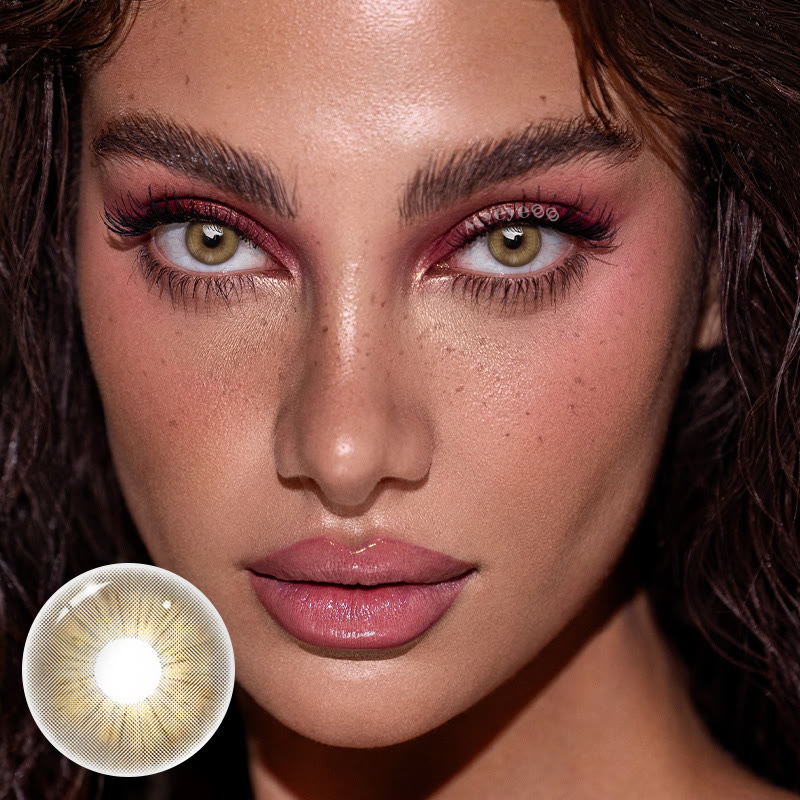 MYEYEBB Rome Times Brown Prescription Colored Contact Lenses - image 2