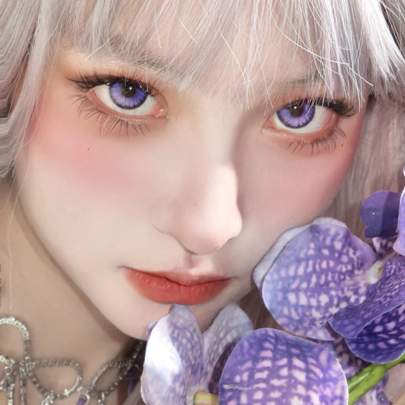 MYEYEBB Butterfly Petal Violet Prescrition Colored Contact Lenses丨6 Months - image 6