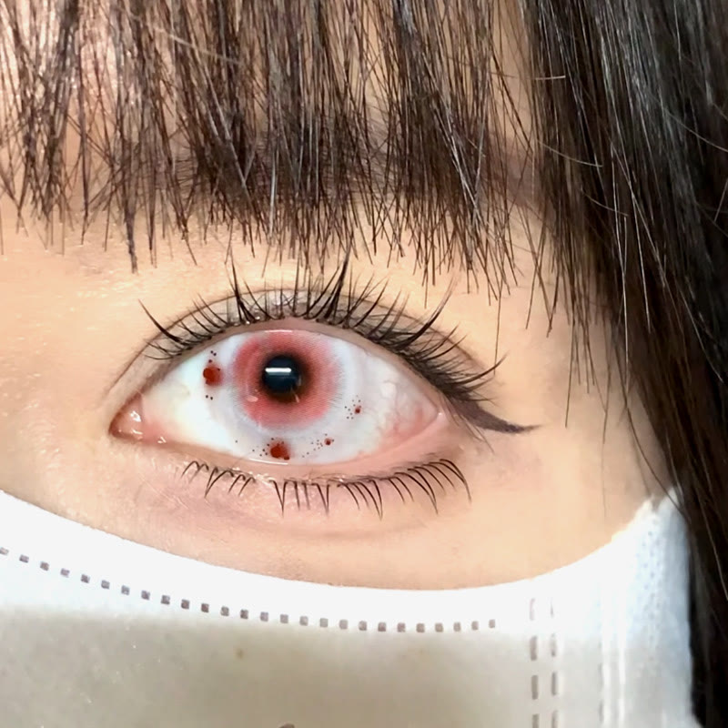 MYEYEBB Crimson Mirage White Cosplay Colored Contact Lenses丨1 Day - image 2