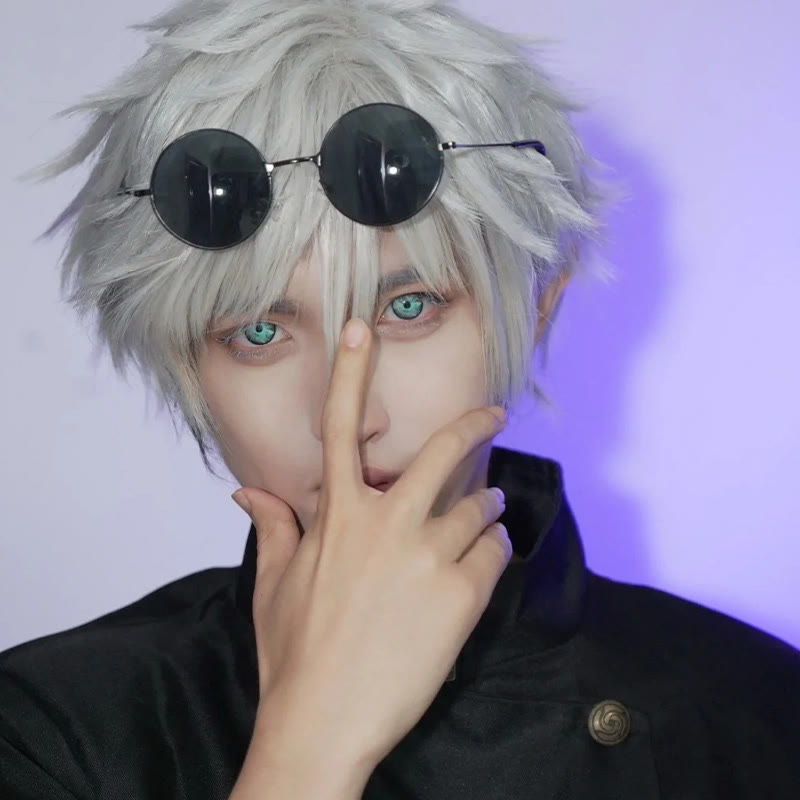 MYEYEBB Cursed Blue Cosplay Colored Contact Lenses - image 6