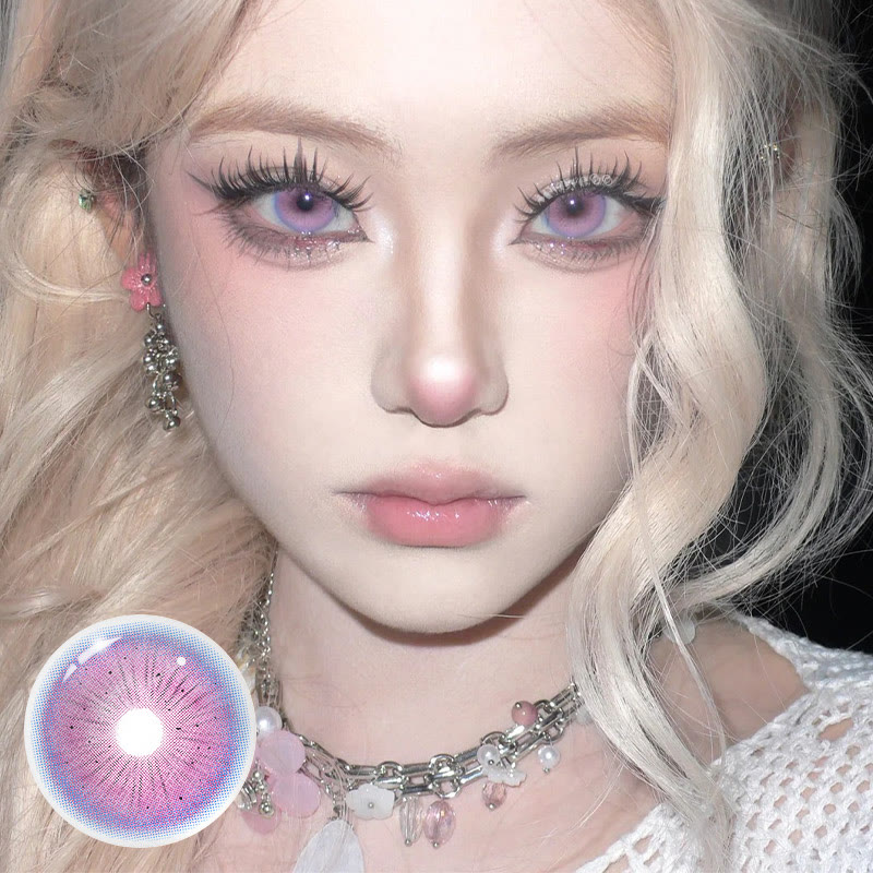 MYEYEBB Serpent Pink Prescrition Cosplay Colored Contact Lenses - image 2