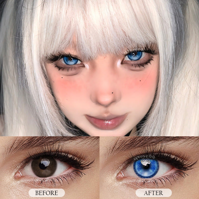 MYEYEBB Stitch Button Blue Cosplay Colored Contact Lenses丨1 Day - image 7