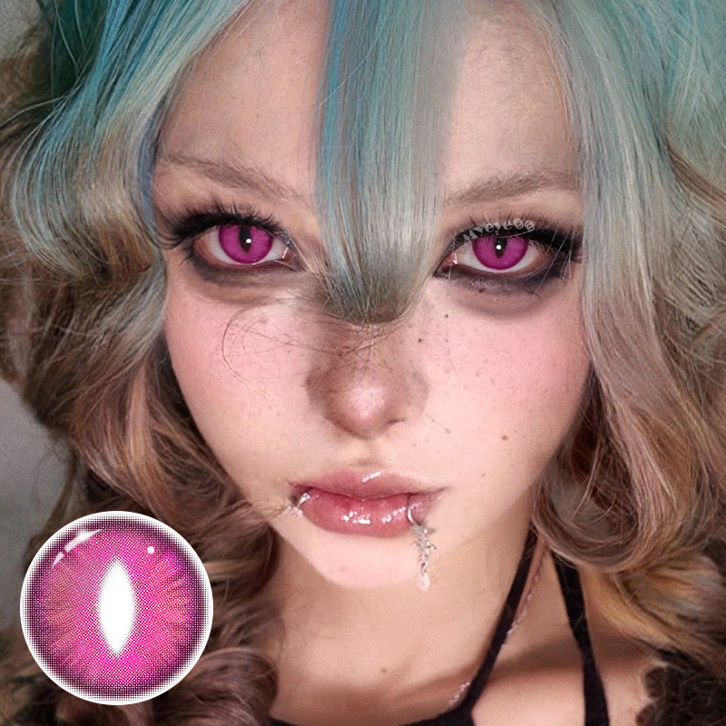 MYEYEBB Dragon Eye Violet Cosplay Colored Contact Lenses丨1 Day
